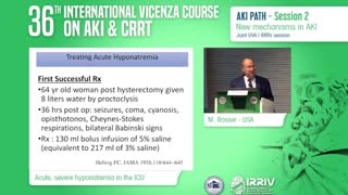 Acute, Severe Hyponatremia in the ICU - M. Rosner