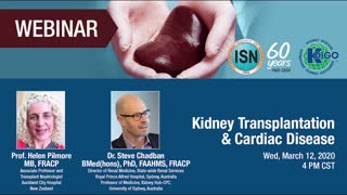 KDIGO-ISN Kidney Transplantation & Cardiac Disease Webinar